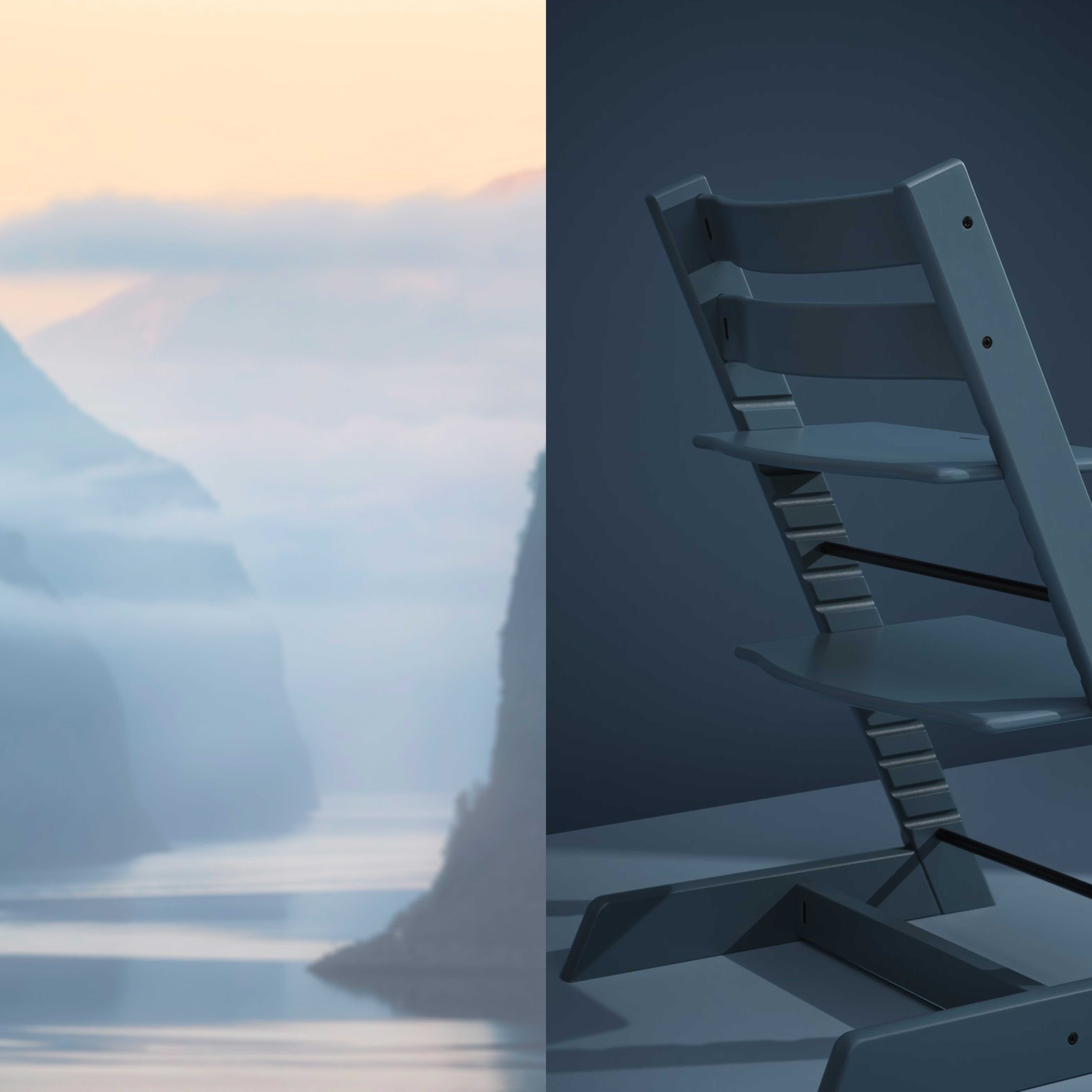 Fjord Blue, nowy kolor krzesełka Stokke® Tripp Trapp® 