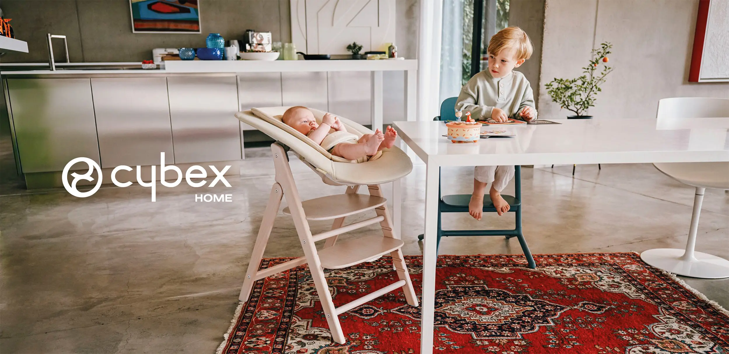 Cybex Click&Fold 5w1 Dark Natural – krzesełko z Baby Setem, tacką i leżaczkiem niemowlęcym w kompletnym systemie
