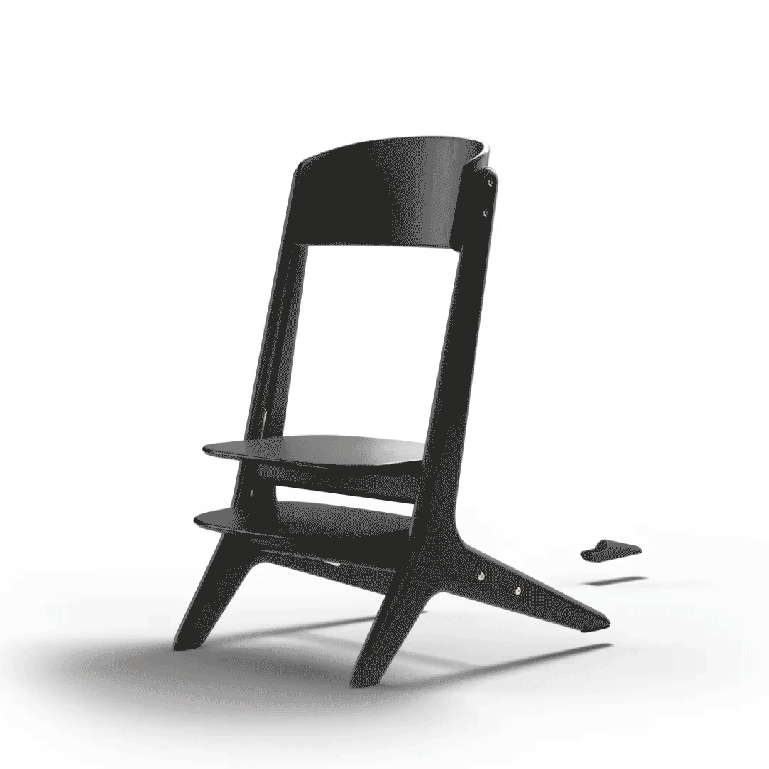 Leżaczek Cybex LEMO Platinum zamontowany na krzesełku – pierwszy dzień życia przy rodzinnym stole