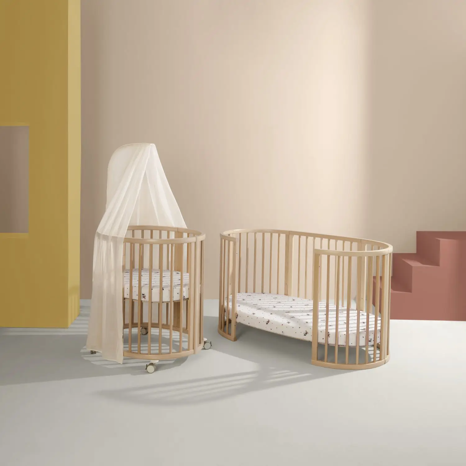 Stokke Sleepi Bed Natural – aranżacja wnętrza dziecięcego w stylu japandi