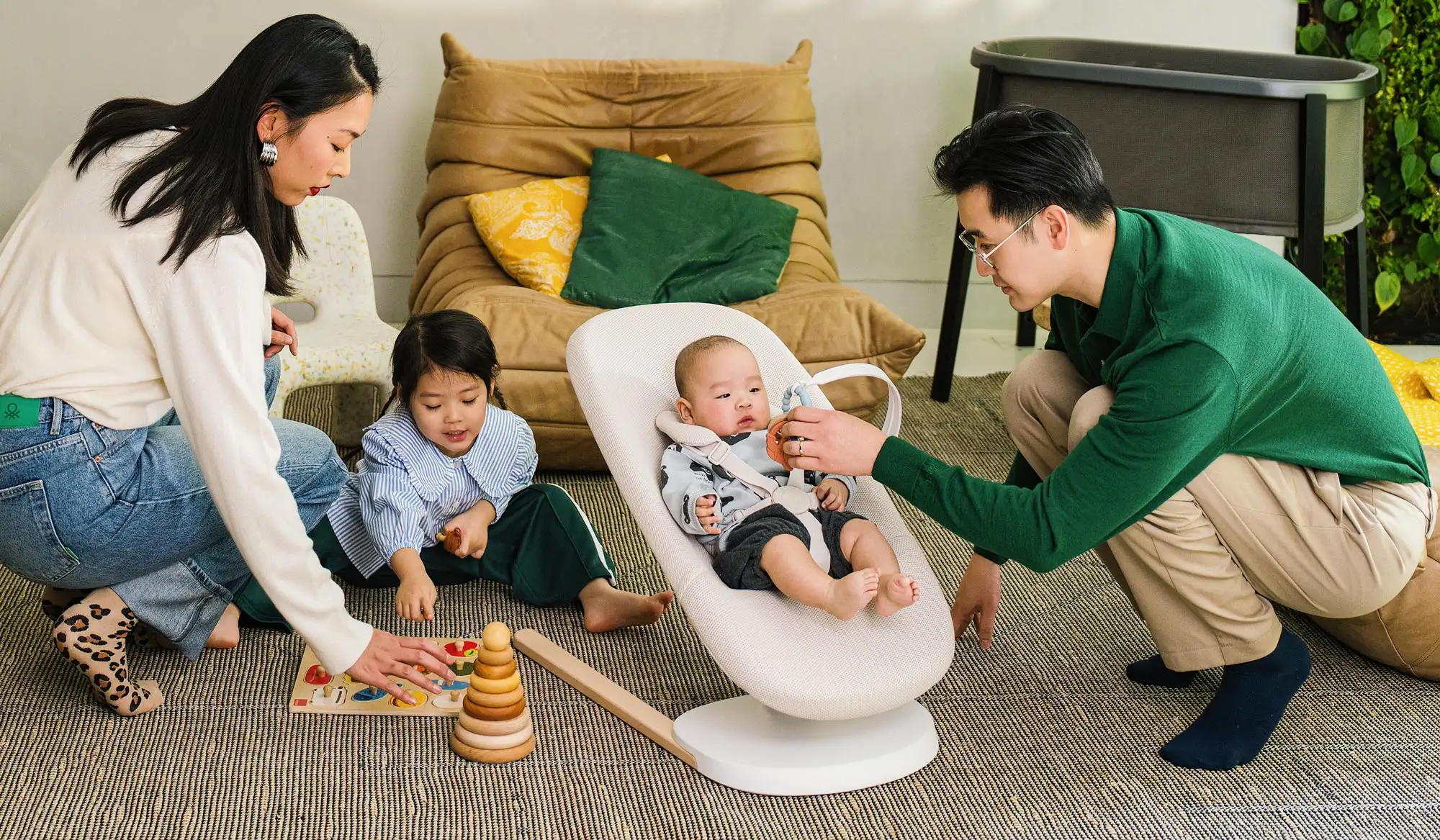 Stokke Yoga lounger in beige