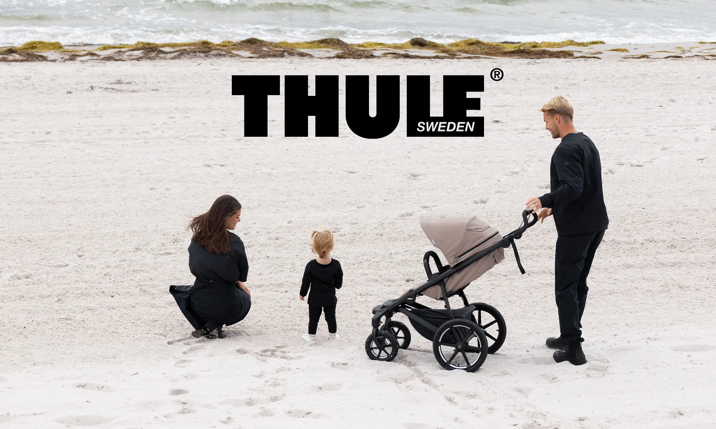 Thule Urban Glide 4-wheel w kolorze Mid-Blue – czterokołowy wózek terenowy do codziennego użytkowania