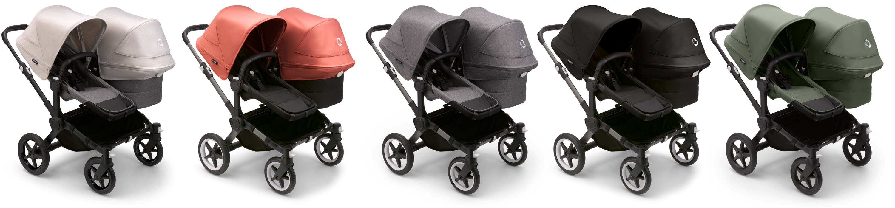 Bugaboo Donkey 5 Duo zestaw 2w1 oraz 3w1 i 4w1 konfiguracja