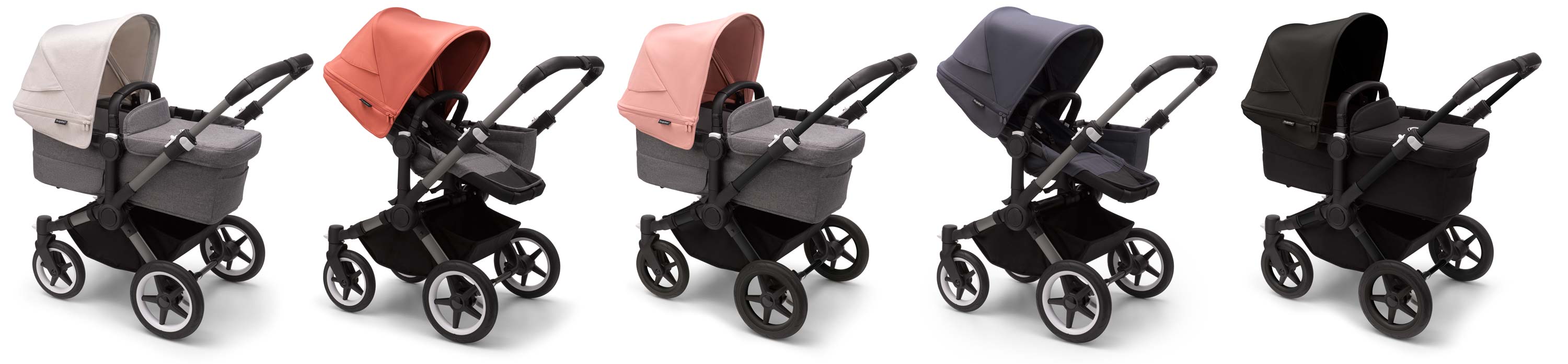 Bugaboo Donkey 5 Mono zestaw 2w1 oraz 3w1 i 4w1 konfiguracja