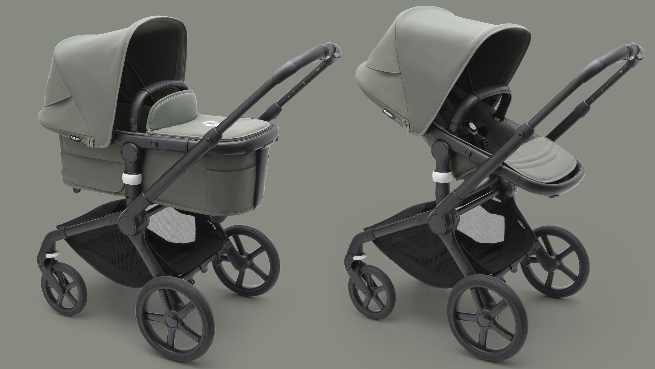 Bugaboo Fox 5 Complete stroller in a uniform Forest Green version