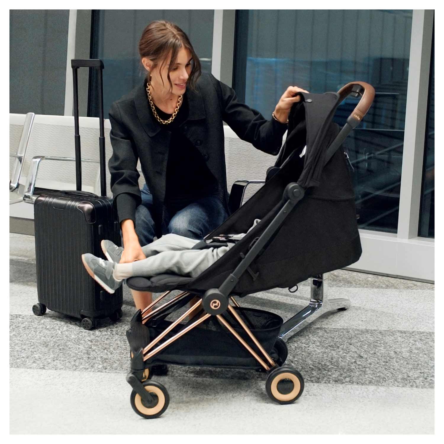 Cybex Coya Rosegold Sepai Black