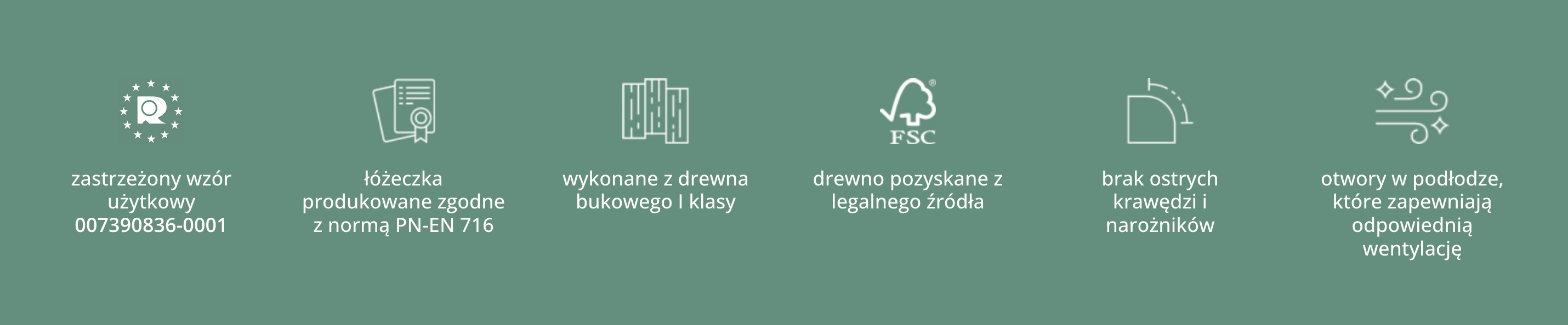 Waldin łóżeczka drewna bukowego pochodzącego z polskich lasów