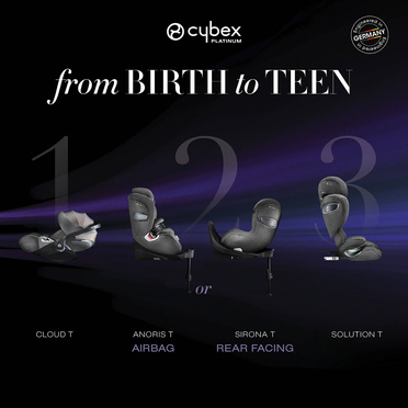 Cybex® Cloud T i-Size + Sirona T i-Size, kompletny zestaw 3w1 od urodzenia do ok. 4 r.ż. | Platinum White Plus
