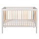 Troll Nursery | Lukas Duo Colour | Łóżeczko Dziecięce - 120 x 60 cm | Soft Grey + Natural Wax