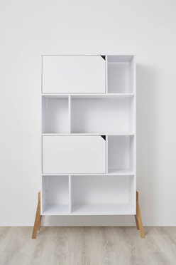 Bellamy Lotta snow bookcase