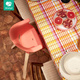 Stokke® Clikk™ ergonomic baby chair Natural + Sunny Coral