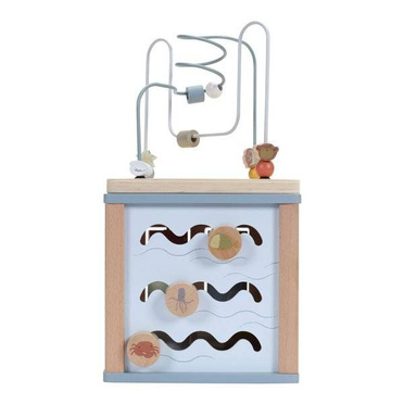 Little Dutch® wooden activation cube | Ocean blue