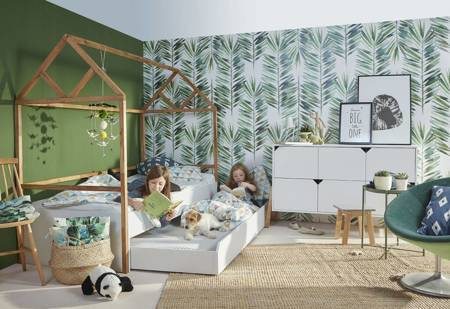 Bellamy | Lotta snow house crib with drawer 90x200