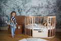 Waldin® łóżeczko 7w1 Owal