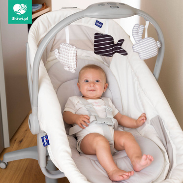 Chicco® Baby Hug Air 4w1 wielofunkcyjne łóżeczko-krzesełko | White Snow