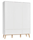 Pinio | Swing | 3-door closet | White