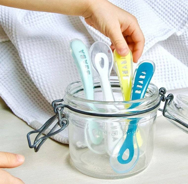 Beaba® silicone spoon 4m+ | Old Pink