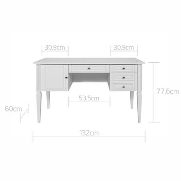 Bellamy® Ines secretary | Elegant White