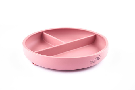 Baby In World® trójdzielny talerzyk silikonowy z przyssawką 