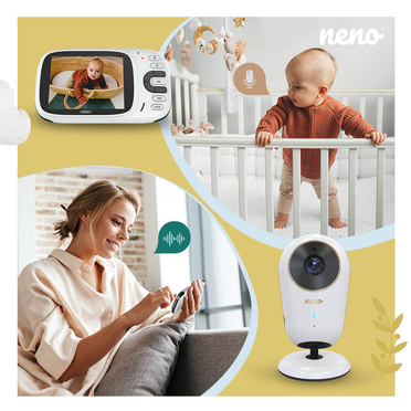 Neno® Vera bezprzewodowa niania elektroniczna 2,4 GHz z ekranem 3,2"