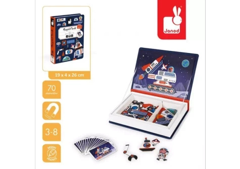 Janod | Magnetyczna Układanka | Magnetibook | Kosmos