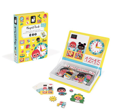 Janod | Magnetibook | Magnetic Jigsaw Puzzle | Learn to Watch