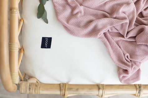 Poofi® 100% organic cotton sheet, 120 x 60 cm | Cream