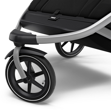 Thule® Urban Glide 3 Double twin multifunctional tricycle pram running | Jet Black Alu