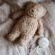 MOONIE | HUMMING TEDDY BEAR ORGANIC WITH LIGHT | ORGANIC GRAY