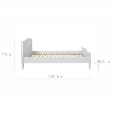 Bellamy Royal timeless white bed 90x200