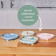B.Box® plate with suction cup 2-in-1 Latte