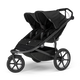 Thule® Urban Glide 3 Double twin multifunctional tricycle pram running | Jet Black Alu