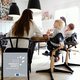 Stokke® Nomi® zestaw 3w1, ergonomiczne krzesełko do karmienia | Oiled Oak Black