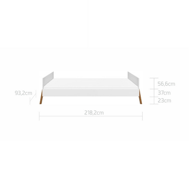 Bellamy Lotta snow bed 90x200
