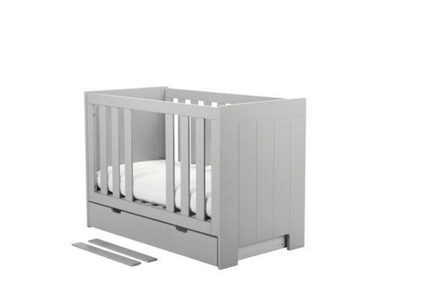 Pinio | Calmo | Crib 140 x 70 | Grey