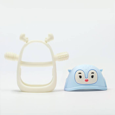 Smily Mia reindeer teether light blue