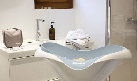 BEABA Camele'o | Classic Baby Bathtub | Light Mist