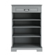 Bellamy® Ines 2-door tall chest of drawers | Neutral Grey