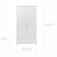 Bellamy Royal timeless white 2-door closet