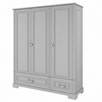 Bellamy® Ines szafa 3-drzwiowa | Neutral Grey