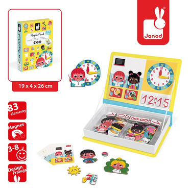 Janod | Magnetibook | Magnetic Jigsaw Puzzle | Learn to Watch