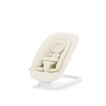 Cybex® Gold Click &amp; Fold &amp; Lemo™ 2.0 Bouncer infant lounger with natural rocking function Canvas White