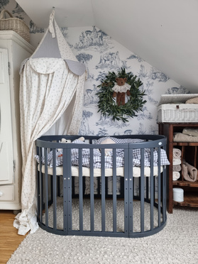 Waldin® łóżeczko 7w1 Owal