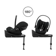 Cybex® Cloud G i-Size convertible 0-13 kg seat with swivel base | Moon Black Plus