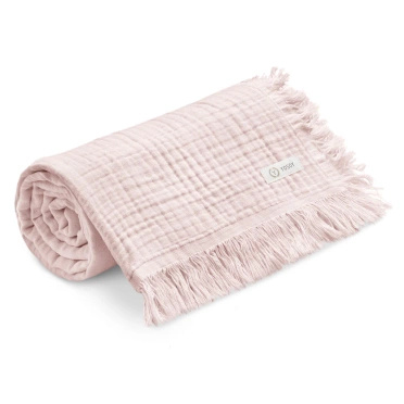 YOSOY | 100% MERINO WOOL DIAMONDS BLANKET| LIGHT DIRTY PINK