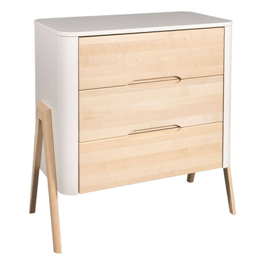 Troll Nursery | Torsten | Dresser with Changing Table | White + Natural Wax