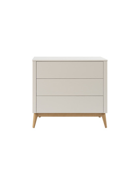 Pinio Miloo chest of drawers 3 drawers + 1 door champagne