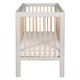 Troll Nursery | Lukas Duo Colour | Łóżeczko Dziecięce - 120 x 60 cm | Soft Grey + Natural Wax