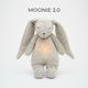 MOONIE |  SZUMIŚ 2.0 | SZUMIĄCY ORGANICZNY KRÓLIŚ Z LAMPKĄ | GREY