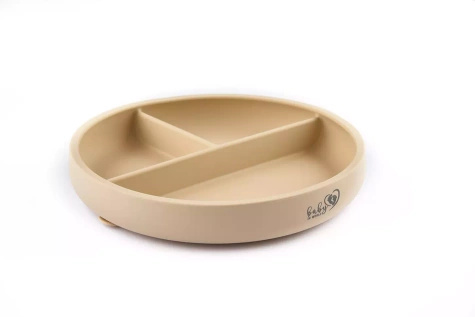 Baby In World® trójdzielny talerzyk silikonowy z przyssawką 